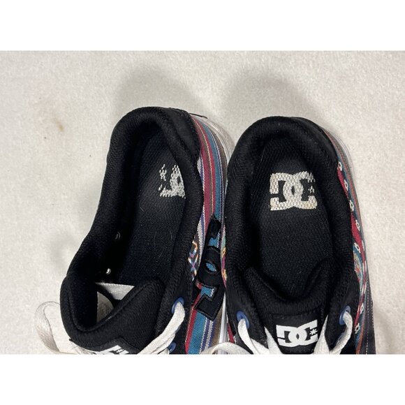 DC Shoes Women’s Chelsea Skate Sneakers Black Aztec Pattern Size 6.5 - Picture 9 of 11